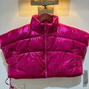 Shiny Pink Puffer Vest